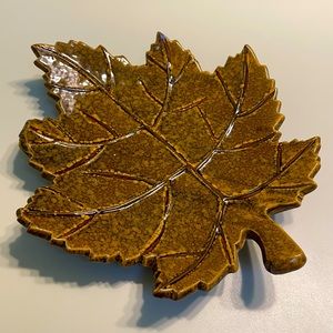 Studio 33 Maple Leaf Glazed Plate Fall Decor